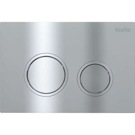 kielle Gemini New II - Pulsador de descarga, cromo brillante 70230000 (1/2)