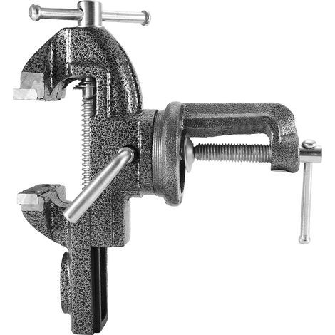 Étau d'établi robuste avec enclume, mors plat et outil de serrage pour table (70mm) (1/5)