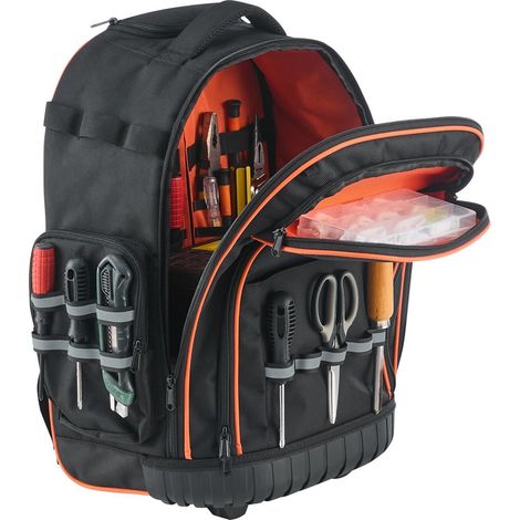 Sac à outils roulant,capacité de 50 kg,45 poches,sac à outils robuste sur roues,poignée télescopique ajustable,idéal pour les pros (1/5)