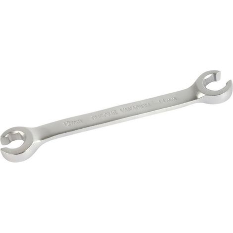 Clé à tuyauter 12x14 mm satinée chrome vanadium - - Clé à tuyauter 12x14 mm satinée chrome vanadium -