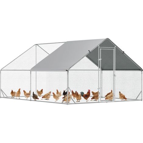 Gallinero, estructura de acero galvanizado, malla hexagonal, T1005-01-01621 (1/2)