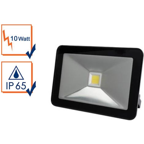 DESIGN-LED-STRAHLER - 10 W - NEUTRALWEIß - SCHWARZES GEHÄUSE (1/5)
