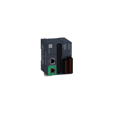 Modicon M221 Book, contrôleur 16E/S PNP, port Ethernet+série, 24VCC, ressort