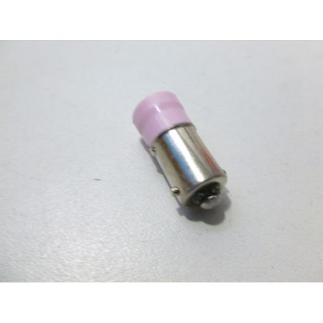 Lampe tube multiled 10x25mm 24v ca /cc rouge BA9S 2 chips corps metal ABI JB7623R