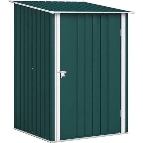 Abri de jardin porte Attrezzi en Acciaio Galvanizzato avec porte a Battente, 100x104x160 cm, Vert