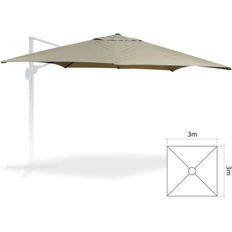 Telo per ombrellone da giardino 3x3 mt Demetra