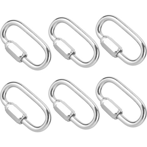 Lot de 6 anneaux de dressage en métal durable de haute qualité pour perroquets. Accessoires pour cage. (1/5)