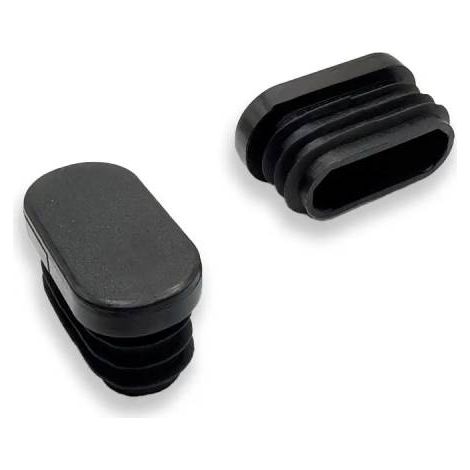 Ajile - Embout ovale NOIR pour pied et tube de diam. 40 x 20 mm (1/3)