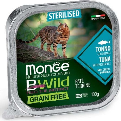Monge BWild Cat Sterilisierte Thunfischpastete 100 g