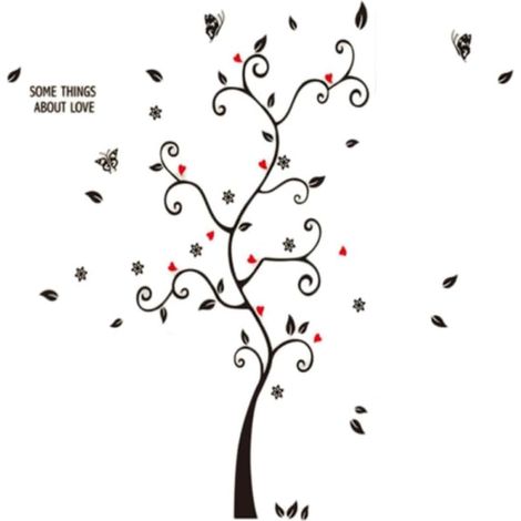 Sticker Mural Arbre à Cadres Photo Familial en Pvc Amovible pour Décoration Salon, Application Facile pour Ambiance Chaleureuse et Conviviale (1/5)