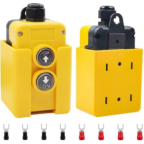 Interrupteur de commande pour benne basculante - 1 unité - ABS et métal - Fonction momentanée 12V DC - Camions et remorques - 71x54x141mm
