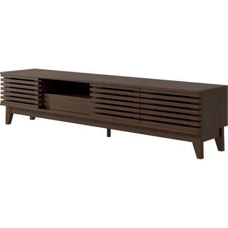 Meuble TV Vintage en bois avec 1 tiroir et 3 portes, 170x35x40 cm (1/5)