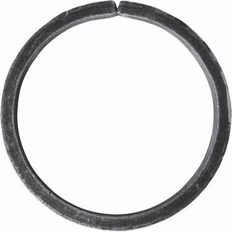Cercle non soudé - Diamètre 120mm fer plat de 16x4mm - Fer forgé - À souder - DECO FER FORGE (1/2)