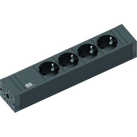 Bachmann 420.0017 Steckdosenleiste Schwarz Schutzkontakt 1 St. (1/5)