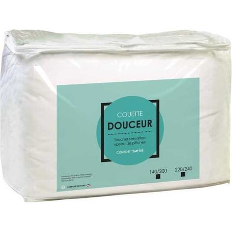 BigBuy Temperaturregulierte Mikrofaser-Decke 140x200cm Weiß (1/2)