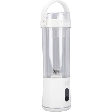 Blender portable 300ML 50W LCD rechargeable – Gobelet jus voyage mini mixeur fruits gym maison bureau sport extérieur blanc (1/5)