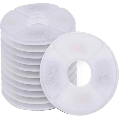Filtre Pour Fontaine À Eau Pour Chats - Résine + Charbon Actif - Compatible Avec Fontaines À Eau Pour Animaux - 12 Pièces (1/5)
