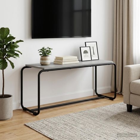vidaXL Soporte de TV 98 x 35,5 x 42 cm Sonoma gris (1/5)