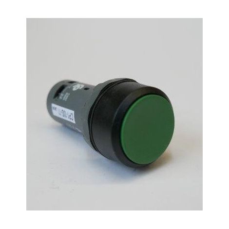 Bouton poussoir à impulsion affleurant vert Ø 22mm 1NO + 1NF CP1-10G-11 ABB