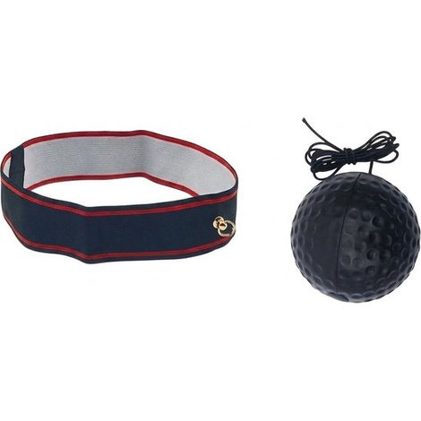 Balle de réaction de boxe à fixer sur la tête, balle de fitness pour adultes, seniors, personnes d'âge moyen et personnes âgées, balle de swing, balle de vitesse, balle d'injection de force. (1/5)