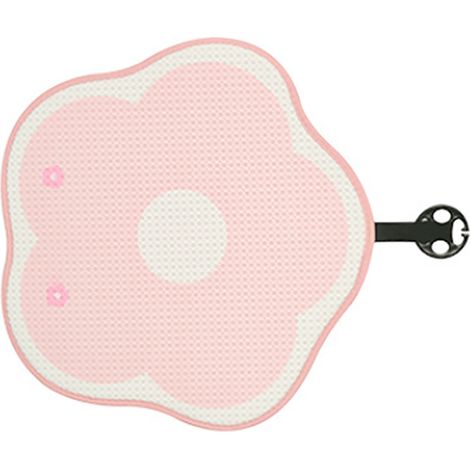 Coussin de Siège Voiture Frais Motif Dessin Animé Mignon Toutes Saisons Universel Respirant en Soie de Glace Confort Élevé Housse Protection Intérieur Auto Rose (1/5)