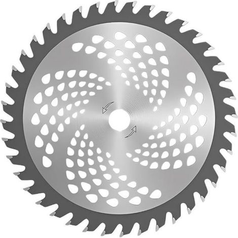 Lame 40 Dents,Lame Débroussailleuse Ronce,Lame de Débroussailleuse Universelle,Disque Debrouissalleuses Lames,Têtes, 25.4X255mm (1/3)