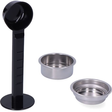 Set Löffel/Presse + Filter 1 Tasse + Filter 2 Tassen für Kaffeemaschine 07707 edm