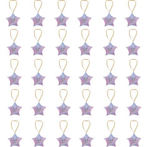 30 sternförmige Bonbonieren – Ideal für Hochzeiten, Taufen und Geschenke – Verpackungsmaterial in Rosa und Blau (1/5)