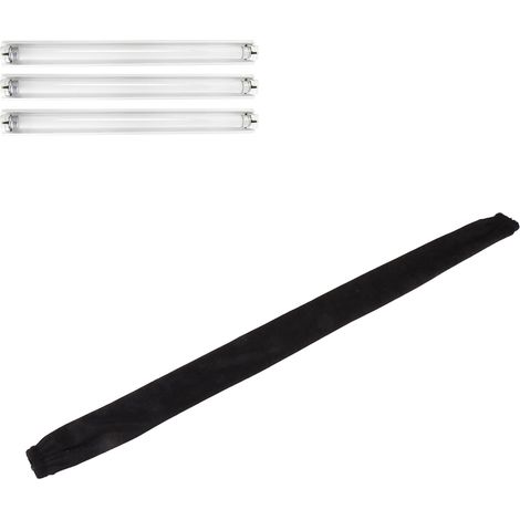 Abnehmbarer Samtbezug mit Reißverschluss für Edelstahlketten, Edelstahlketten, Kabelschutzhülle, DIY-Beleuchtungszubehör, schwarz (1/5)