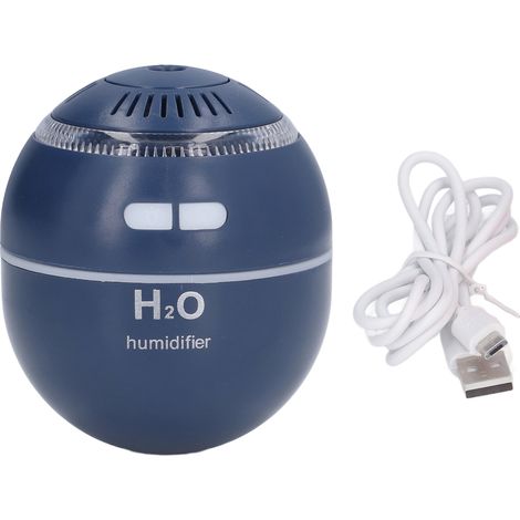 5V/1A USB-Diffusor für ätherische Öle, 120 ml, Luftbefeuchter mit 2 Geschwindigkeitsstufen und Aromatherapiefunktion – Blau