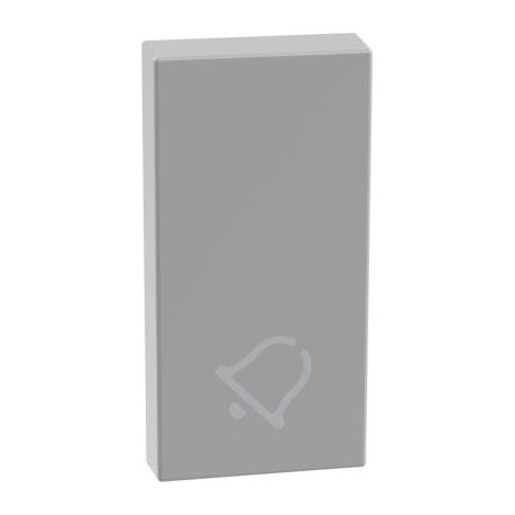 Copritasto con simbolo campanello per comandi assiali MatixGo Bticino JG4916D silver