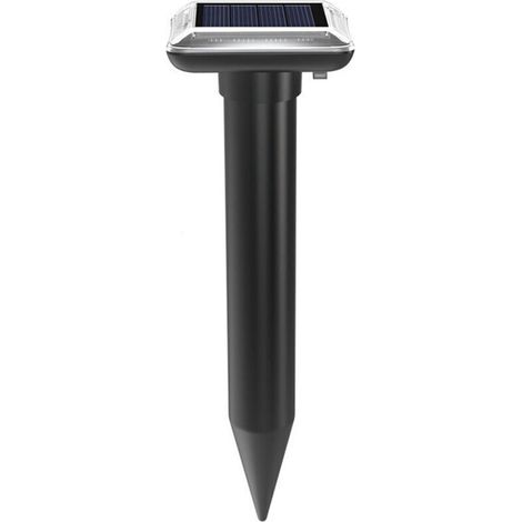 Solarbetriebenes Ultraschall-Maulwurfsabwehrgerät, Testsieger, 4er-Pack, IP66 wasserdicht, zur Bekämpfung von Wühlmäusen und Erdhörnchen im Rasen.