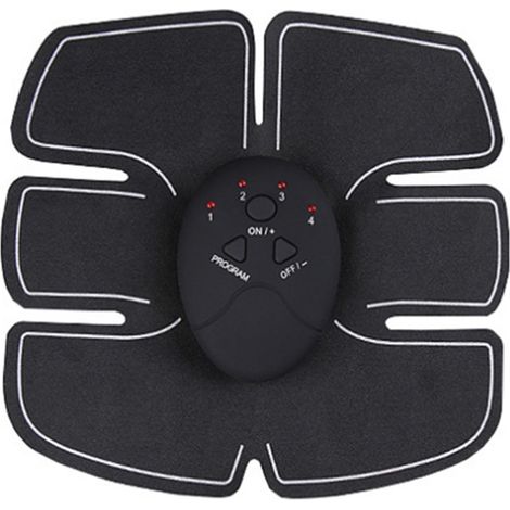 Ceinture abdominale tonifiante à microcourant avec massage vibrant et chauffant, fonctionnant sur piles (1/5)