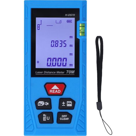 Télémètre laser portable haute précision, boîtier ABS, mesure numérique de distance pour chantier (1/5)