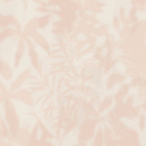 Empapelado tono sobre tono Profhome 781511 papel pintado vinílico estampado en caliente tejido non tejido texturado con ornamentos florales mate crema naranja 5,33 m2