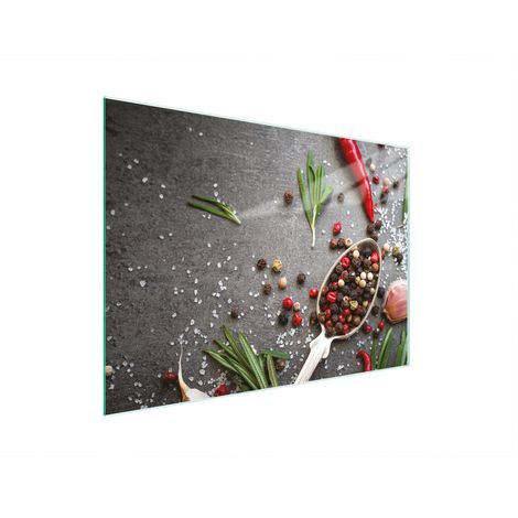 PLANCHE À DÉCOUPER EN VERRE 30x22 ÉPICES (1/5)