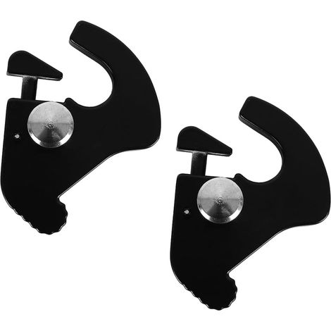 Clips de fixation pour porte-bagages Sissy Bar noirs, fixation par verrouillage, dossier amovible pour moto, kit de clips de fixation pour porte-bagages (1/5)