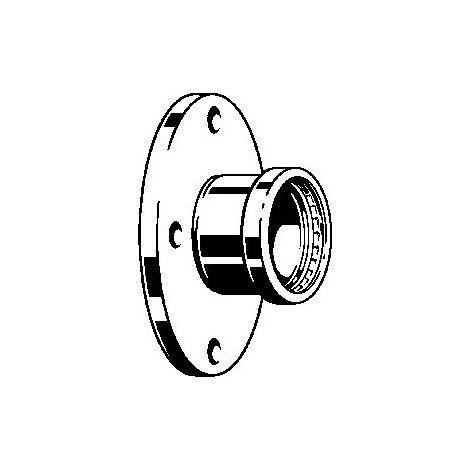 Bride de transition avec SC Temponox XL 1759.1XL en acier inoxydable de 88,9 mm (1/2)