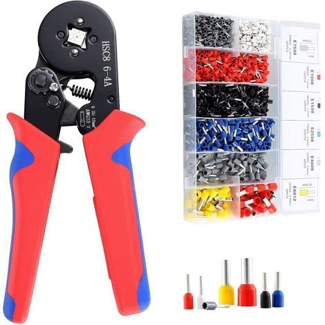 Pince À Sertir Hsc8 6-4,1200, 0.25-10Mm2-Pince Sertir Cosse Pour Installations Électriques Et Réparations De Véhicules-Pinces À Sertir Polyvalentes (1/5)
