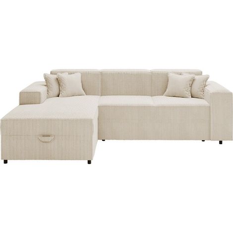 Sofá rinconero Clovis 116, Poso 100, Función de descanso, Almacenaje, 253x166x79cm, 0 (1/5)