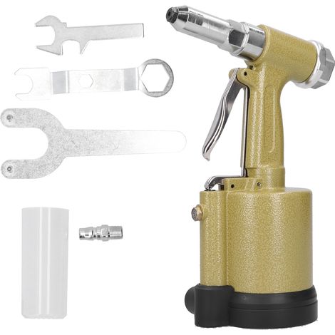 Pistolet à riveter pneumatique hydraulique KP-703 Or Style Japonais, outil industriel 3 mors pour rivetage. (1/5)