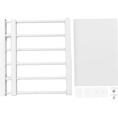Étagère à barres de tension, longueur réglable, gain de place, sans clous, extensible, pour placard ou penderie, largeur 42 cm (16,5 po), longueur 30 à 40 cm (11,8 à 15,7 po). (1/5)