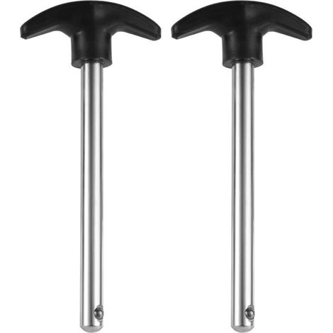 Adjustment pin for dumbbells – Set of 2 pieces in steel, diameter 9.5 mm, length 112 mm, for home training and gym