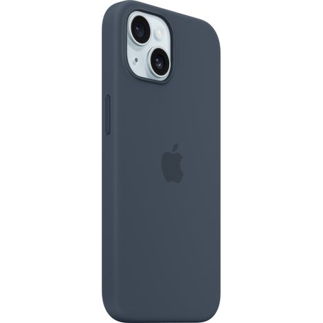 Apple Custodia MagSafe in silicone per iPhone 15 - Blu tempesta (1/4)