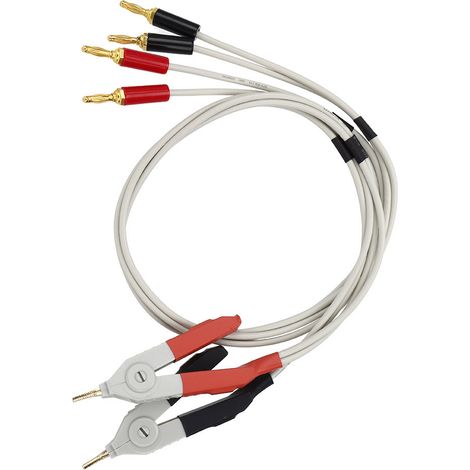 Câble de test électronique à 4 bornes, pince de test pour pont numérique, pince de test à faible résistance
