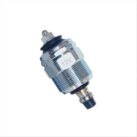 Vanne électrique 12V arrêt moteur pompe diesel 9900015, solénoïde coupure carburant, pièce auto compatible, arrêt flamme, 12 volts, robuste. (1/5)