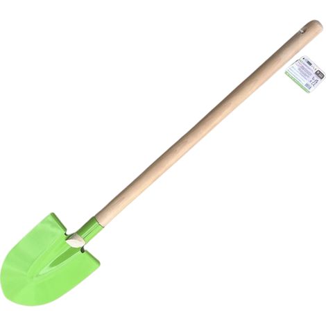 Pelle pour enfant en bois et métal vert 70cm