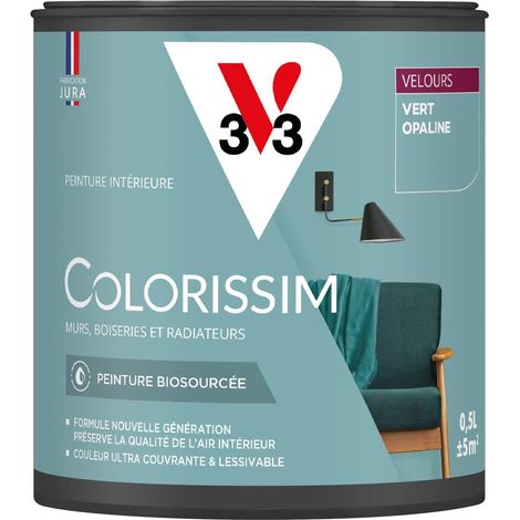 Peinture murale intérieure Colorissim® V33 Vert d'opaline Velours 0,5L