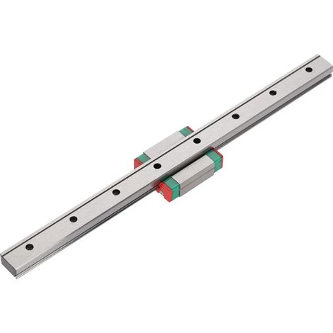 1 rail de guidage linéaire miniature LML12B, bloc coulissant de 12 mm de large (200 mm) (1/5)