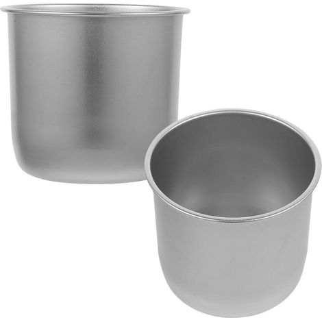 Vasos medidores de acero inoxidable (2 unidades)